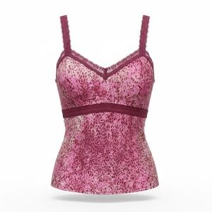 Y2K Silk Red & Purple Cami Size Med/Large